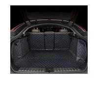 car boot mats For VW For Santana B2 Touring 2006 Auto Full Coverage Trunk Mat Car Cargo Liner Interior Accessories(Black-Blue)