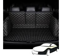 Car Boot Mats Leather for Renault Austral E-Tech Hybrid 2023 2024, Full Coverage Rear Trunk Cargo Liners Carpets Protector Cover, Anti-Slip Waterproof Scratch Pet Accessories, C/Black White
