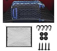 Car Boot Net For Alfa Romeo MiTo, Trunk Cargo Net Storage Net Luggage Organiser Storage Mesh Elastic Bungee Netting With Hooks And Screws,80 * 60cm