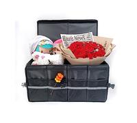 Car Boot Organiser 95L Auto Trunk Storage Organizer with Lid SUV Collapsible Camping Totes Vehicle Accessories Tool Travel Bag (Large-55L Black)