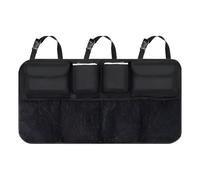 Car Boot Organiser, Backseat Storage Bag, Durable Foldable Cargo Net Storage, Waterproof Kick Mats Car Organiser Seat Back Protectors, Super Capacity Enlarged 8 Pockets for Boot Tidy & Clean Trunk Org
