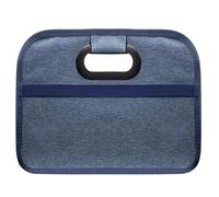 Car Boot Organiser Compatible with Volvo S60 Polestar 2020-2025, Waterproof Multi Compartment Storage Box Car Trunk Organizer, Tools, Sundries, Car Travel Accessories,Blue