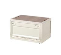 Car Boot Organiser for Mercedes E-Class AMG E63S,Thickened Outdoor Storage Box, Foldable Camping Box, Wooden Lid, Large Capacity with Wheels