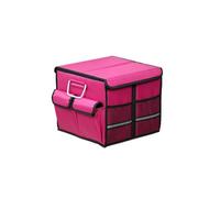 Car Boot Organiser for MINI R55 F54 Clubman / R61 Paceman, with Handle & Partition Collapsible Boot Organise Travel, Groceries & Everyday Use,A 36L-G Rose Red