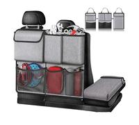 Car Boot Organiser, for Renault Twingo E-Tech 2019-2022 2023 Multi Mesh Pocket Car Boot Tidy Storage Bag Organiser With Seat Back Protectors, Large Capacity,B