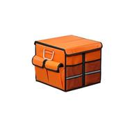 Car Boot Organiser for Rolls-Royce Cullinan | Ghost | Phantom | Spectre, with Handle & Partition Collapsible Boot Organise Travel, Groceries & Everyday Use,A 36L-D Orange