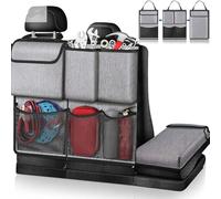 Car Boot Organiser for Toyota C-HR CHR Hybrid/EV A-Gasoline/2016-2020 2021 2022 2023, Car Storage Back Seat Protectors Bags Foldable Travel Storage Bag Accessories,Grey