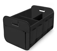 Car Boot Organiser for Volvo XC60/XC60 Recharge/ XC90/XC90 V8/XC90 Recharge, Durable Car Tidy Storage Bag Waterproof Collapsible Multi Compartment Tidy, Space Saving,B Black