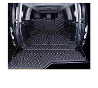 Car Boot Protector 2017 Leather Car Trunk Mat Cargo Liner For Land For Rover For Discovery 4 2009-2016 For LR4 Accessories Car Boot Liner Protector(Black beige)