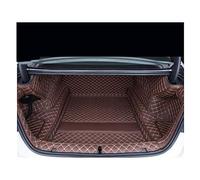 Car Boot Protector Flash Mat Leather Car Trunk Mats For 20 For BMW 2019 Five Series For 525li For 530LI Car Cargo Mat Tail Pad Pad Modification Trunk Protective Mat(Coffee)