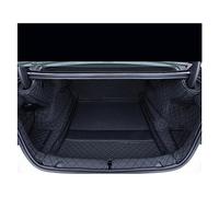 Car Boot Protector Flash Mat Leather Car Trunk Mats For 20 For BMW 2019 Five Series For 525li For 530LI Car Cargo Mat Tail Pad Pad Modification Trunk Protective Mat(Black Black Wire)