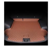 Car Boot Protector For Hyundai For Tucson 2019 2020 Suv Cargo Liner Accessories Interior Boot Leather Car Trunk Mat Fully Surrounded Trunk Mat(Brown A)