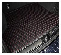 Car Boot Protector For KIA For Mohave 7seats Trunk+Back Seat Mats Durable Waterproof Luggage Auto Fully Surrounded Trunk Mat(Black redA)