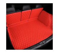 Car Boot Protector For Tesla For Model Y 2024 2023 2022 2021 2020 waterproof cargo liner mats boot carpets Full set car trunk mats(Red)