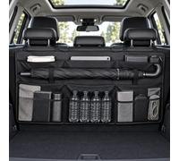 Car Boot Seat Back Organizer for Mazda CX-80 | 98.5 × 39.5 cm, Multiple Storage Pockets, Mesh Compartments, Umbrella Holder, Headrest Strap Installation