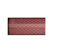 Car Boot Tidy Box for Fit/Jazz 2008-2013, Car Storage Box Leather Durable Foldable Vehicle Trunk Container Suitcase Accessories,Red-XL-66X32X30CM