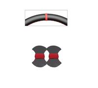 Car Braid On Steering Wheel Perforated Leather Cover For Hyundai For Sonata VII(LF) 17-18 (3-Spoke O Shape) 15-19 Parts(Red Marker4)