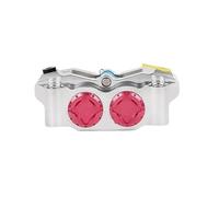 Car Brake Callipers & Parts Motorcycle Universal CNC Racing Front Brake Calipers 100MM Lock Point 4 Pistons Fit For N1s/U+b E80 N70 Brake Caliper Separater(Pink)