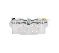 Car Brake Callipers & Parts Motorcycle Universal CNC Racing Front Brake Calipers 100MM Lock Point 4 Pistons Fit For N1s/U+b E80 N70 Brake Caliper Separater(White)