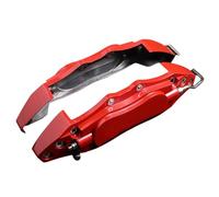 Car Brake Cover - Protector Aluminum Alloy 2pcs, Universal For Protection And Modification, Heat Resistant Metal Guard Front Rear Wheel Hub Styling Decoration Accessory Kit Red Blue Black