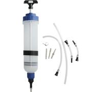 Car Brake Fluid Extractor Pump Durable Construction Precise Engineering Fit Reliable Replacement Part Manual Oil Liquid Ce Filler Pneu Brake System Bleeding Tool with 4 Tubes and 3 Nozzles for Auto...