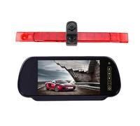 Car Brake Light Reverse Camera Two Lens Slim Flat Back Housing Compatible Replacement for Hella 2DA 343 106-201 Light Camera & Monitor Kit(5 inch kit)(7 inch kit)