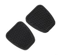 Car Brake Pedal Cover Set 4.7x5.8cm Black Rubber | High-quality rubber material, 4.7x5.8cm precise size, fits most manual cars, black finish, long-lasting wear