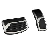 Car brake pedal For Mitsubishi For ASX For Outlander For Lancer EX For Eclipse For Cross For Pajero Stainless Steel Car Pedal Pad Cover AT MT Pedals Gas Brake(AT)