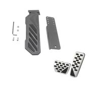 Car Brakes Pedals For Jeep For Wrangler JL For JLU For Gladiator JT 2018-2023 Alloy Pedal Left Driver Foot Mat Non-slip Throttle Brake Pedal Cover Car Foot Pedals(Rest Gas Brake)