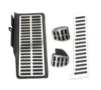 Car Brakes Pedals For Vw For Beetle For Jetta MK6 2012 2013 2014 2015 2016 2017 Fuel Gas Pedal Pads Dead Foot Rest AT MT Pedal Cover LHD Car Pedals Car Foot Pedals(MT with Rest)