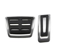 Car Brakes Pedals LHD Car Pedals For VW For T-Roc For T-cross For Golf 8 MK8 2017-2023 For Troc For Tcross Stainless Steel Gas Brake Pedal Pad Cover Car Foot Pedals(AT without Rest)