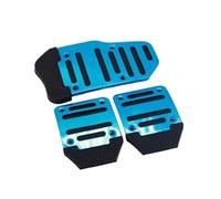 Car Brakes Pedals Universal Automobile Manual Stop Pedal Modified Brake Throttle Clutch Aluminum Alloy Pedal Non-slip Pad Stainless Steel Car Foot Pedals(BLUE)