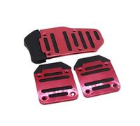 Car Brakes Pedals Universal Automobile Manual Stop Pedal Modified Brake Throttle Clutch Aluminum Alloy Pedal Non-slip Pad Stainless Steel Car Foot Pedals(RED)