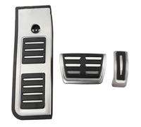 Car Breaks Pedal Replacement for For A6 For C8 For Type For 4K For AB 2019-2020 Stainless Steel Car Pedals Replacement Parts Gas Pedal Rest Brake Pedal Car Pedals Cover(1Pc Rest)(AT With Rest)