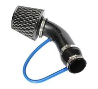 Car Breather Pipe 76mm/3" Or 64mm/2.5" Universal Aluminum Air Intake Filter Tube Kit Modified Air Box Intake Hose(Carbon Fiber)