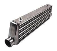 Car Breather Pipe Air Intake Intercooler 27''x7''x2.5 Tube & Fin for for Jetta Inlet 2.5" / 64mm Universal