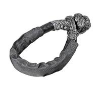 Car Broke Down With Protective Sleeve Portable UTV Strap Rope Trailer Off Road Towing Synthetic Soft Shackle ATV Winch SUV(Grijs)