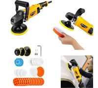 Car Buffer Polisher, 1400W Polisher with Variable Speed, Polisher for Car Detailing (800-6800RPM) Orbital Buffer for Car Detailing