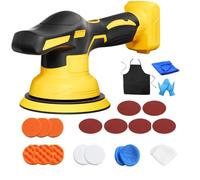 Car Buffer Polisher, Cordless polishe for Dewalt 20V XR Series Battery | dual action car polisher for Auto Detailing/Polishing,Eccentric shaft design,19Pcs Attachments, 9 Variable Speed