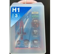 Osram Minibox H1 mobile lamp headlamp +5 spare lamps +3 flat fuses - white/Blue