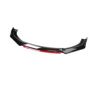 Car Bumper Body Splitter Kit Car Universal Front Shovel Gloss Front Bumper Lip Body Kit Front Under Lips Diffuser Spoiler Accessories Front Bumper Lip(Red)
