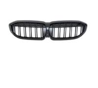 Car Bumper Center Grill For BMW For 3 Series For G20 For G21 For 318i 320i 320d 330i 340i 340d 2019-2022 Front Grille Bumper Grill Inlet Mesh Grid Tuning(Glossy Black 2 Line)