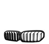 Car Bumper Center Grill For BMW For THE 5 Series For G30 For G31 For F90 For M5 For LCI ABS Plastic Front Bumper Auto Decor Grill Kidney Grille(2 Slat-Gloss Black)