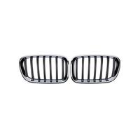 Car Bumper Center Grill For BMW For X3 For G01 For X4 For G02 2019 2020 2021 Front Kidney Grills Grille Gloss Black Car Tuning(18-21 Silver I Slat)