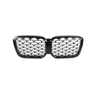 Car Bumper Center Grill For BMW For X3 For G01 For X4 For G02 2022-IN Double Line Style Front Racing Grilles Chrome Black Diamonds Upper Grills(Diamond-Glossy Black)