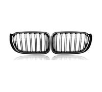 Car Bumper Center Grill For BMW For X3 For X4 F25 F26 2014-2017 1Pair Front Bumper Kidney Racing Grille Car Double Line Sport Grill Cover