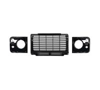 Car Bumper Center Grill For Classic For Land For Rover For Defender 90 110 Vehicle Auto Parts Car Styling Front Grille(Style 2 glossy black)