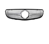 Car Bumper Center Grill For X253 For Benz For GLC 200 220 250 260 300 350 2015-2018 Tuning Diamond For GT Style Front Inlet Mesh Grille Racing Bumper Grill(Diamond Silvery)