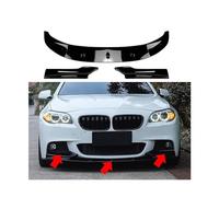 Car Bumper Front Lip Splitter, Compatible for BMW 5 Series F10 F11 M-Sport Chin Spoiler 2011-2017 Lip Diffuser Car Air Dam Wide Body Kit Protector(Bright black)