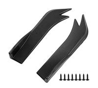 Car Bumper Lip & Side Skirt Guard | 2 - Piece ABS Splitters Help Avoid Scratches/Incidents | Universal Rear Bumper Diffuser with Screws for Many Vehicles (Carbon Fiber Style)